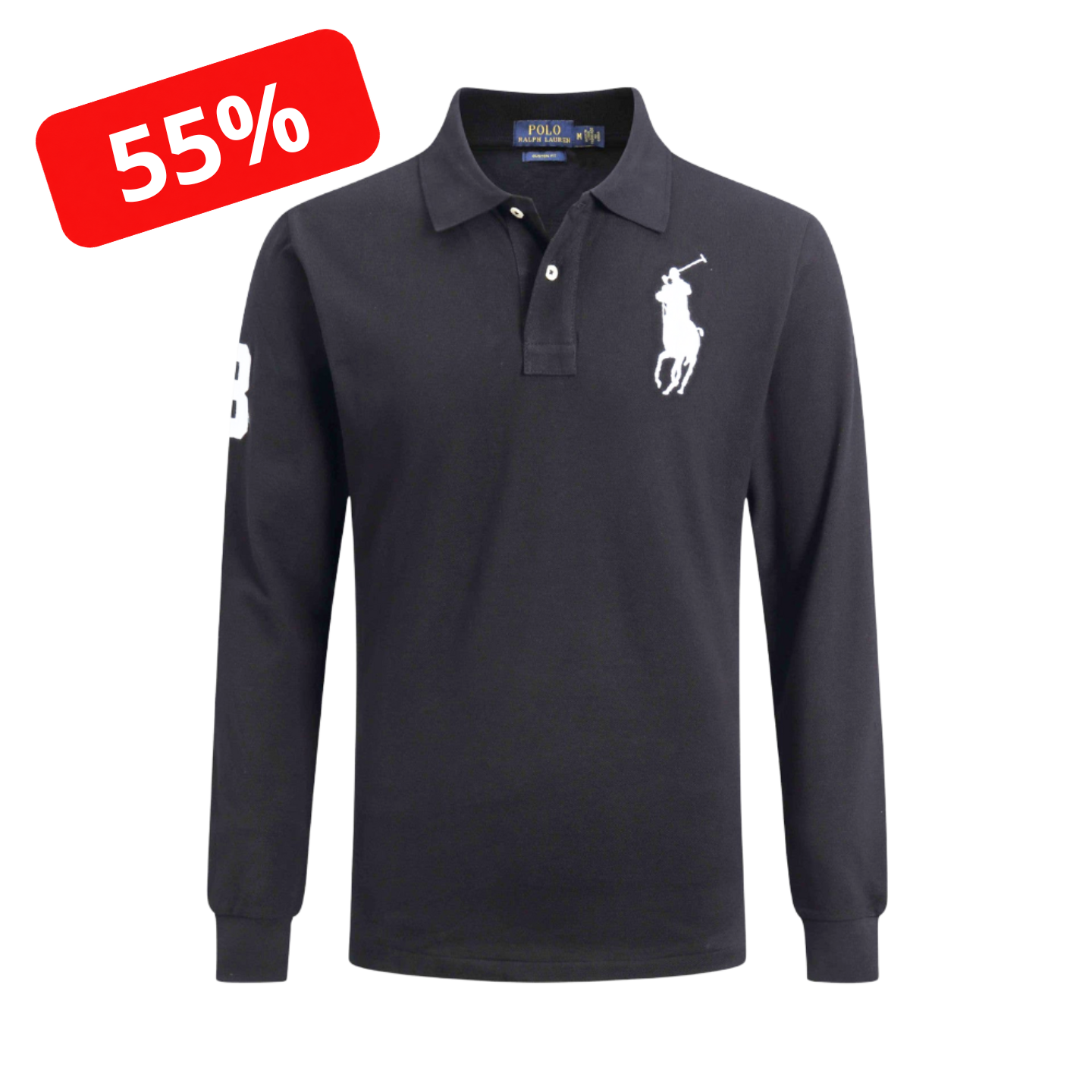 Polo in cotone con logo