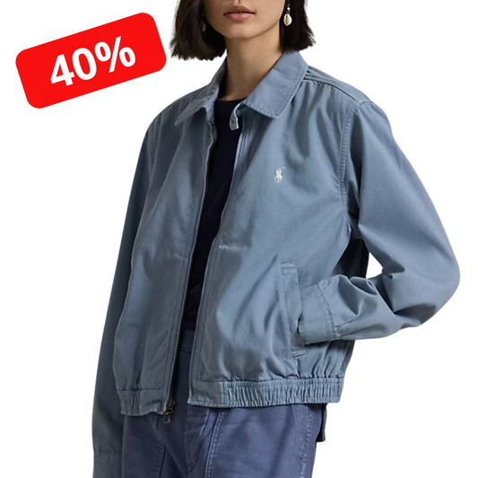 Giacca a vento in chambray