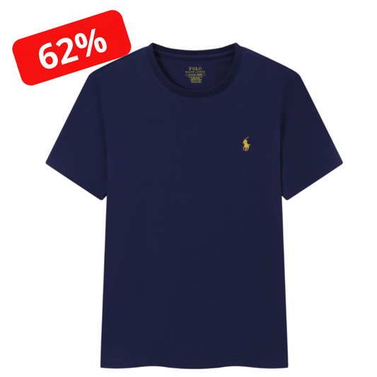 Baumwoll-T-Shirt mit gesticktem Logo