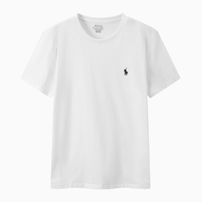 Baumwoll-T-Shirt mit gesticktem Logo