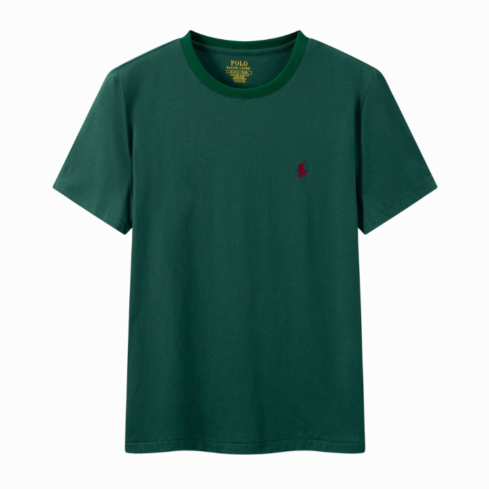 Baumwoll-T-Shirt mit gesticktem Logo