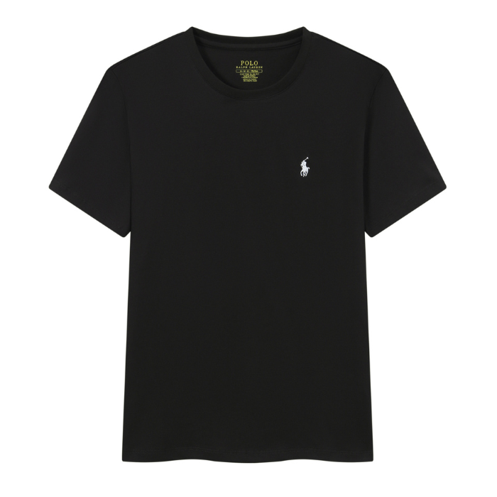Baumwoll-T-Shirt mit gesticktem Logo