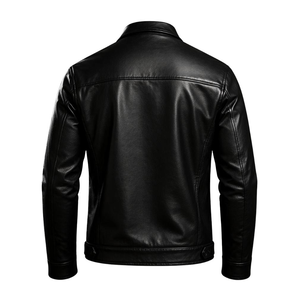 Gefütterte Lederjacke
