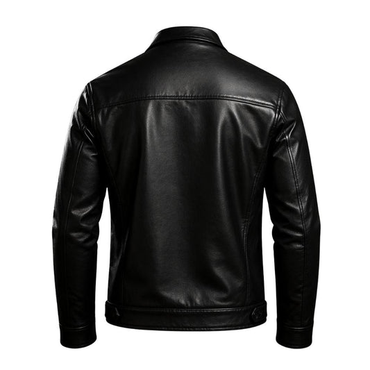 Gefütterte Lederjacke